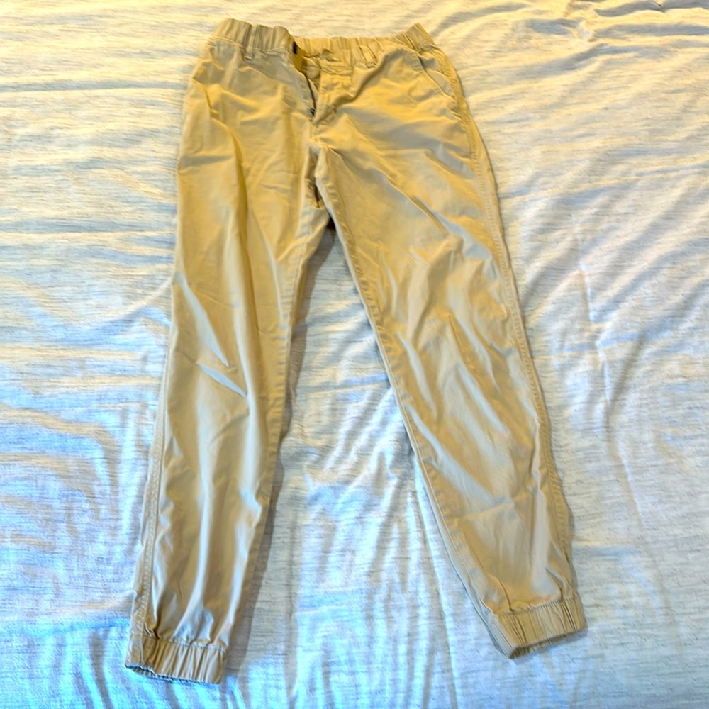 Bearbottom Joggers, Small, Khaki